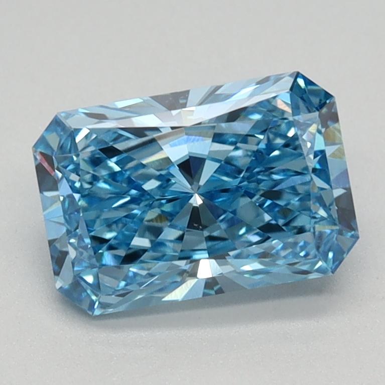 1.11 Ct. Fancy Vivid Blue Radiant Lab Grown Diamond