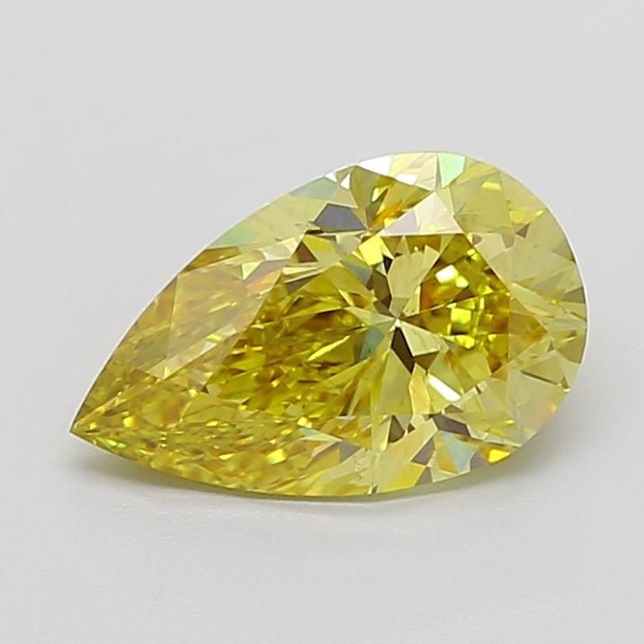 3.01 Ct. Fancy Intense Yellow Pear Lab Grown Diamond