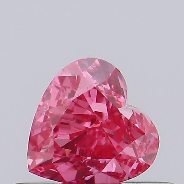 0.44 Ct. Fancy Vivid Pink Heart Lab Grown Diamond