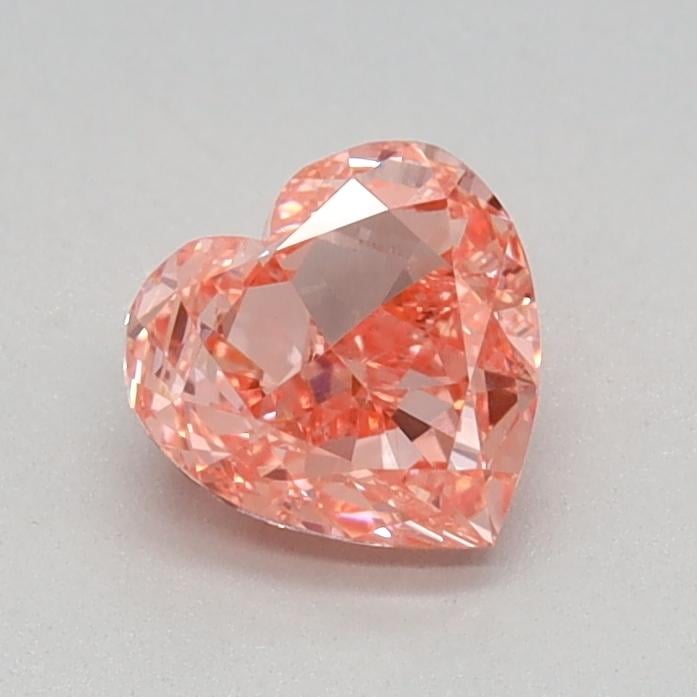 0.54 Ct. Fancy Vivid Pink Heart Lab Grown Diamond