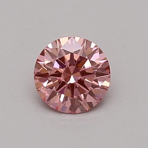 0.35 Ct. Fancy Vivid Pink Round Lab Grown Diamond