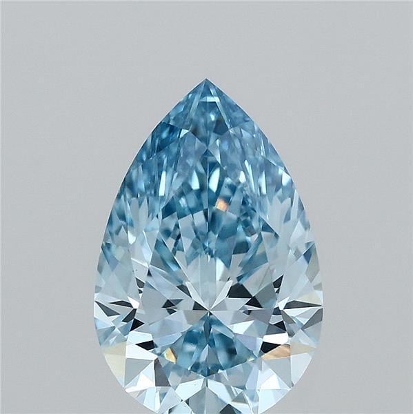 1.27 Ct. Fancy Vivid Blue Pear Lab Grown Diamond