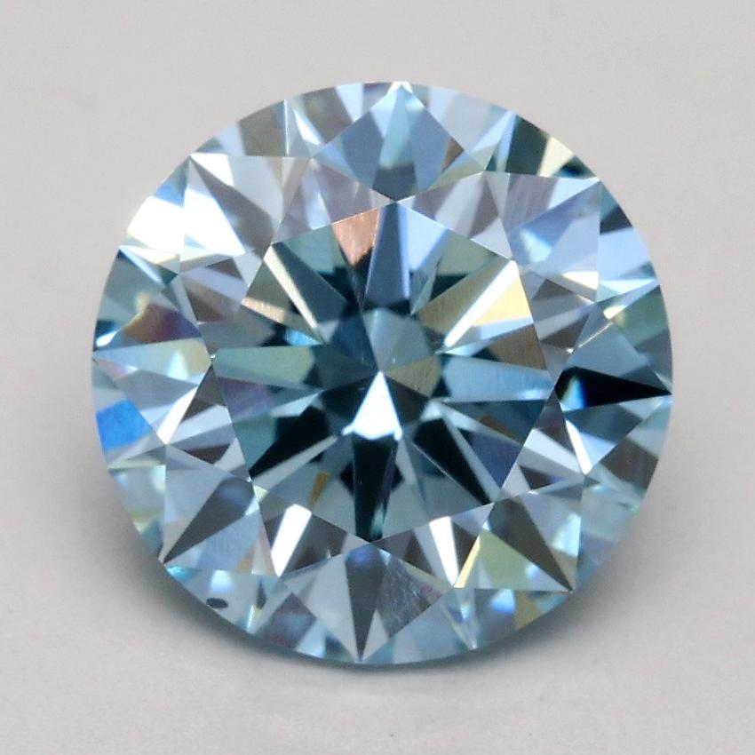 2.00 Ct. Fancy Blue Round Lab Grown Diamond