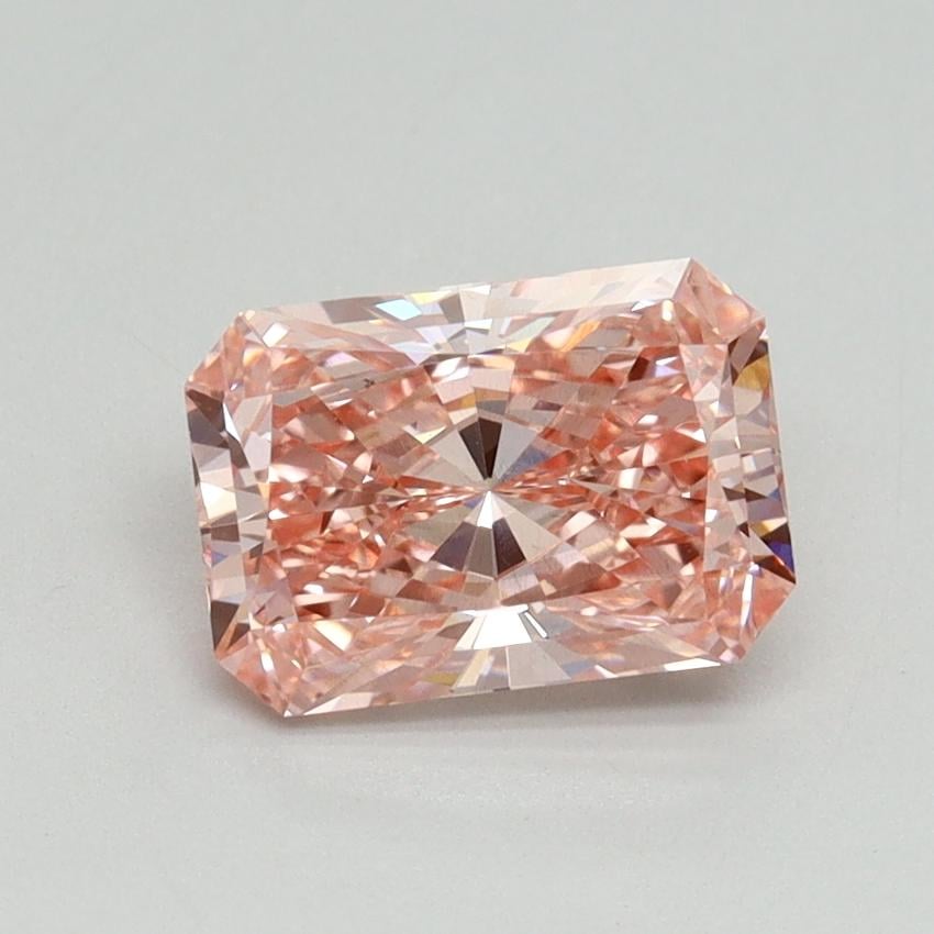 1.58 Ct. Fancy Vivid Pink Radiant Lab Grown Diamond