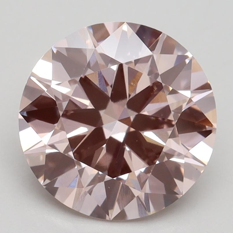 2.70 Ct. Fancy Intense Pink Round Lab Grown Diamond