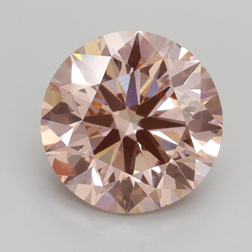 2.50 Ct. Fancy Intense Pink Round Lab Grown Diamond