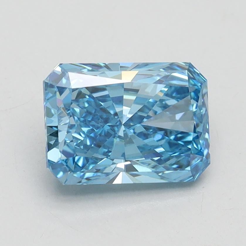 1.53 Ct. Fancy Vivid Blue Radiant Lab Grown Diamond
