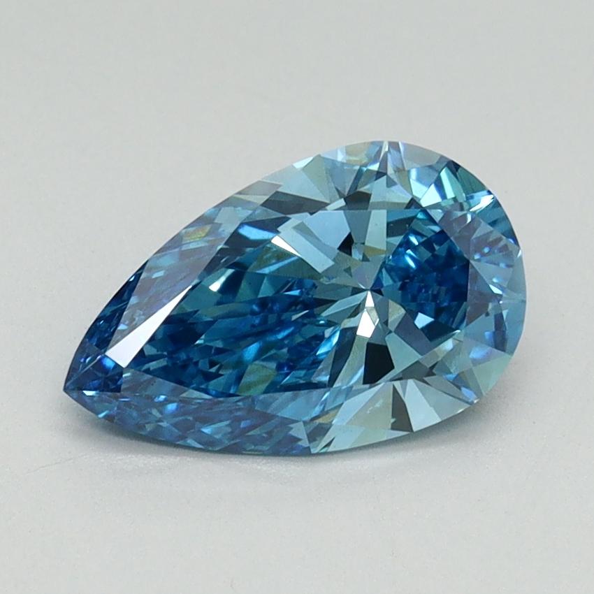 1.16 Ct. Fancy Vivid Blue Pear Lab Grown Diamond