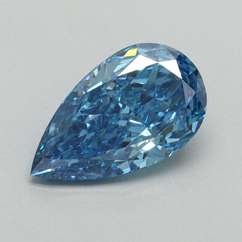 1.01 Ct. Fancy Vivid Blue Pear Lab Grown Diamond