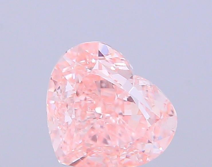 1.89 Ct. Fancy Intense Pink Heart Lab Grown Diamond