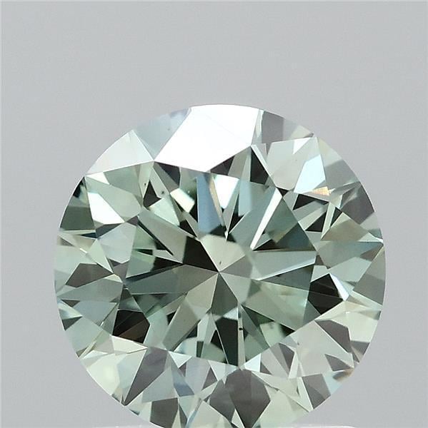 1.33 Ct. Fancy Intense  Green Round Lab Grown Diamond