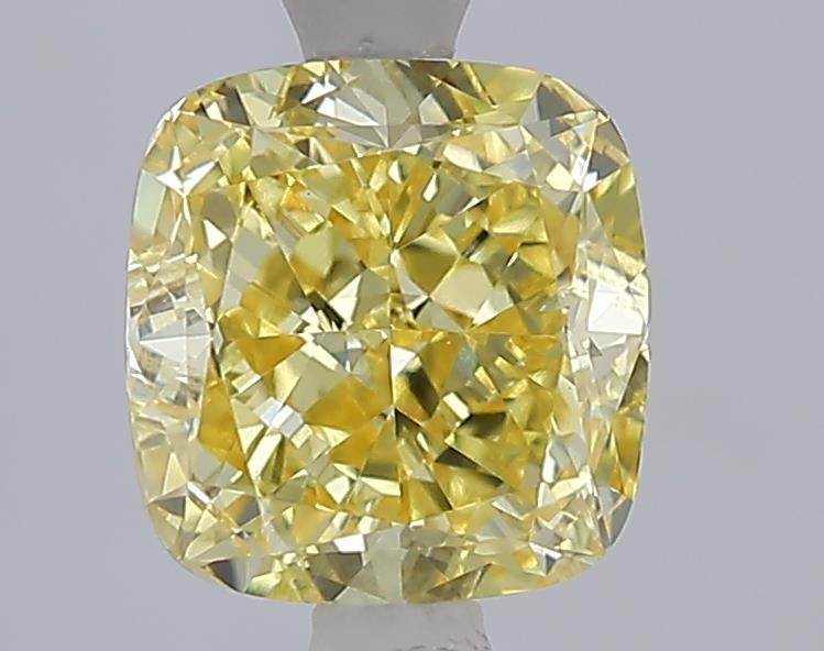 2.03 Ct. Fancy Intense  Yellow Cushion Lab Grown Diamond