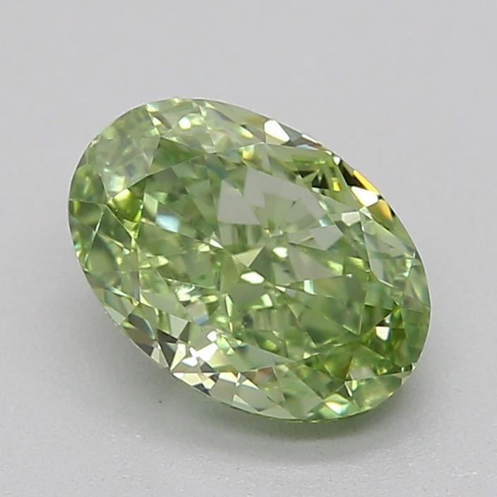 0.73 Ct. Fancy Green Oval Lab Grown Diamond