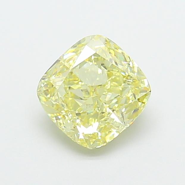 1.92 Ct. Fancy Yellow Cushion Lab Grown Diamond