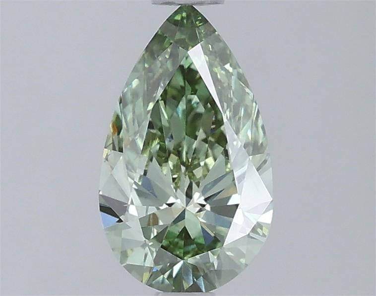 0.99 Ct. Fancy Vivid Green Pear Lab Grown Diamond