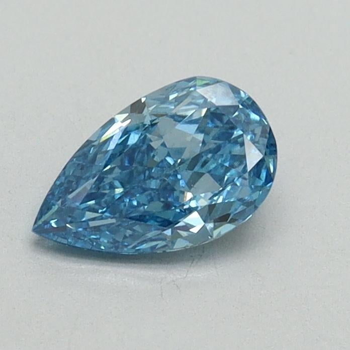 0.56 Ct. Fancy Vivid Malibu Blue Pear Lab Grown Diamond