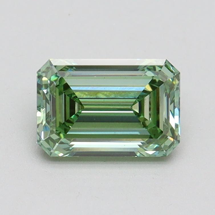 0.95 Ct. Fancy Vivid Green Emerald Lab Grown Diamond