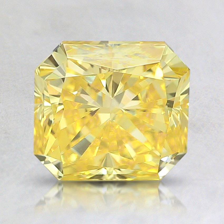 1.55 Ct. Fancy Vivid Yellow Radiant Lab Grown Diamond