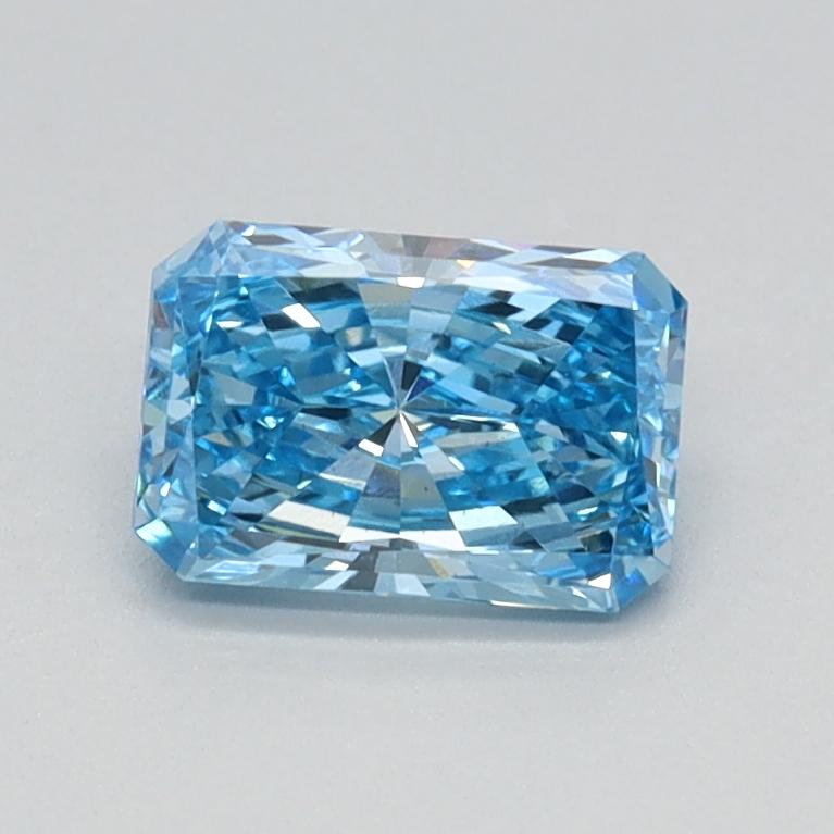 0.65 Ct. Fancy Vivid Blue Radiant Lab Grown Diamond