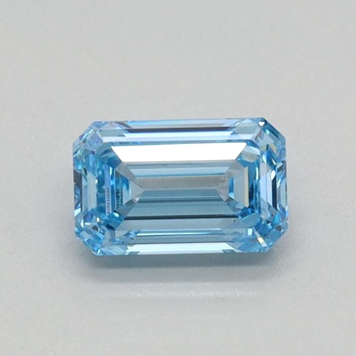 0.35 Ct. Fancy Vivid Blue Emerald Lab Grown Diamond