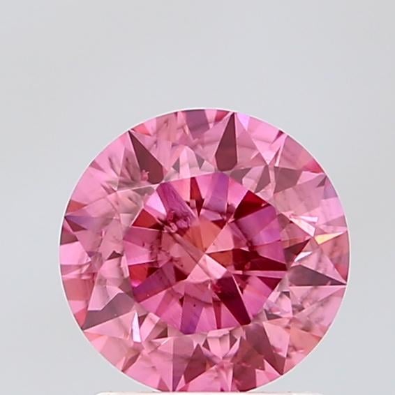 1.50 Ct. Fancy Vivid Pink Round Lab Grown Diamond
