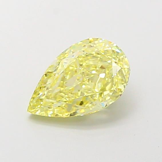 1.08 Ct. Fancy Intense Yellow Pear Lab Grown Diamond