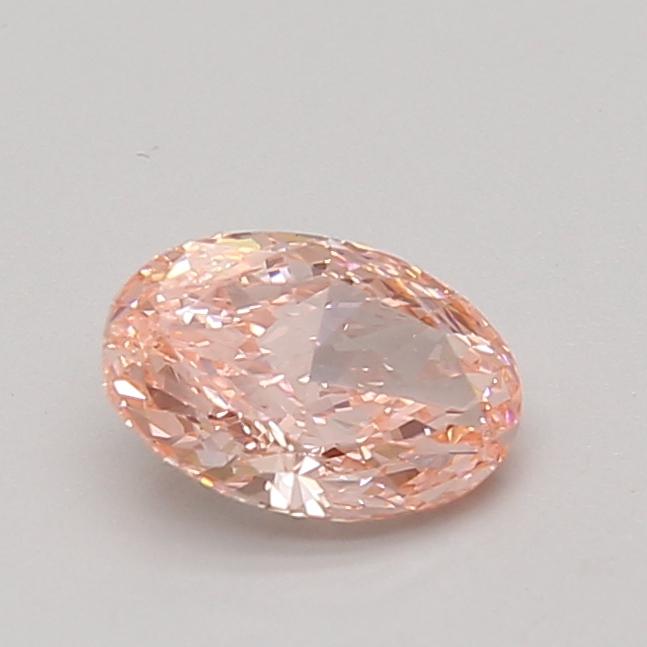 0.91 Ct. Fancy Vivid Pink Oval Lab Grown Diamond