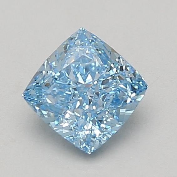1.06 Ct. Fancy Vivid Blue Cushion Lab Grown Diamond