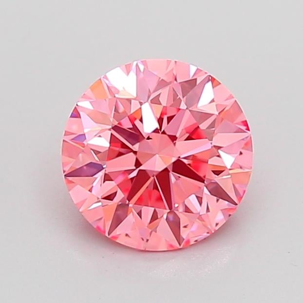 1.52 Ct. Fancy Vivid Pink Round Lab Grown Diamond