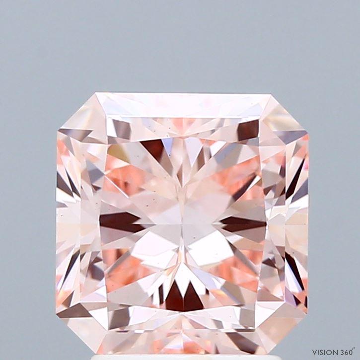 3.00 Ct. Fancy Intense Pink Radiant Lab Grown Diamond