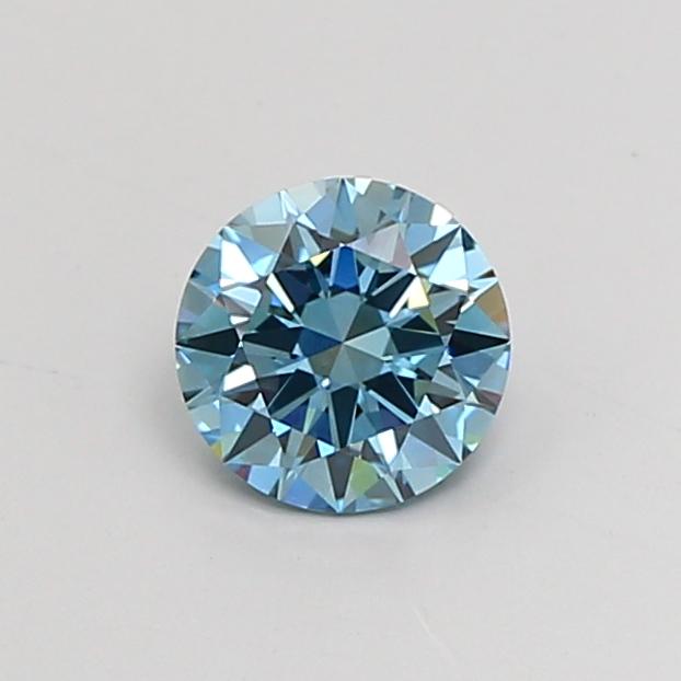 1.15 Ct. Fancy Vivid Blue Round Lab Grown Diamond