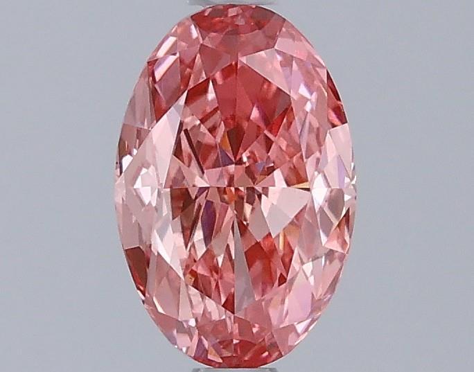 1.08 Ct. Fancy Vivid Pink Oval Lab Grown Diamond