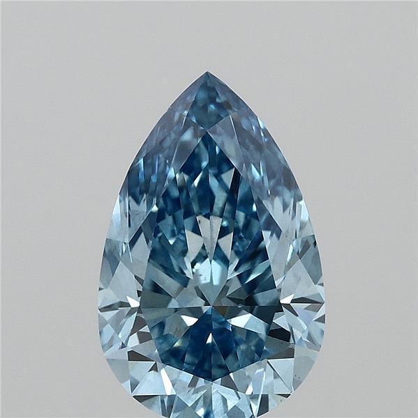 2.01 Ct. Fancy Vivid Blue Pear Lab Grown Diamond