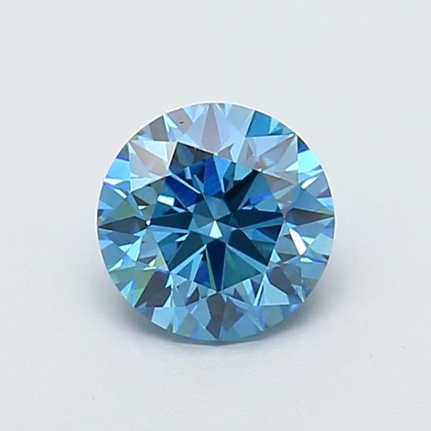 1.07 Ct. Fancy Vivid  Blue Round Lab Grown Diamond