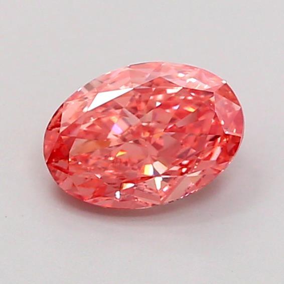 1.01 Ct. Fancy Vivid Pink Oval Lab Grown Diamond