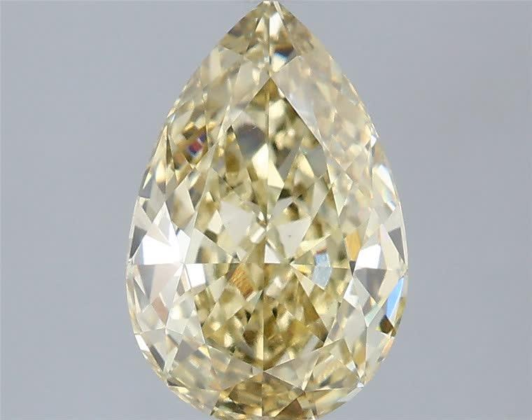 2.10 Ct. Fancy Yellow Pear Lab Grown Diamond