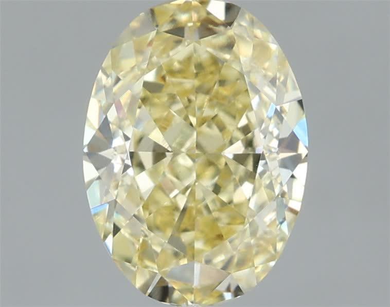1.60 Ct. Fancy Intense Yellow Oval Lab Grown Diamond