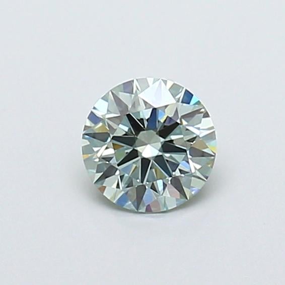 0.52 Ct. Fancy Bluish Green Round Lab Grown Diamond