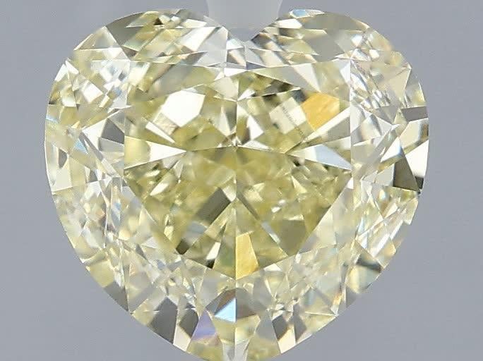 2.60 Ct. Fancy  Yellow Heart Lab Grown Diamond
