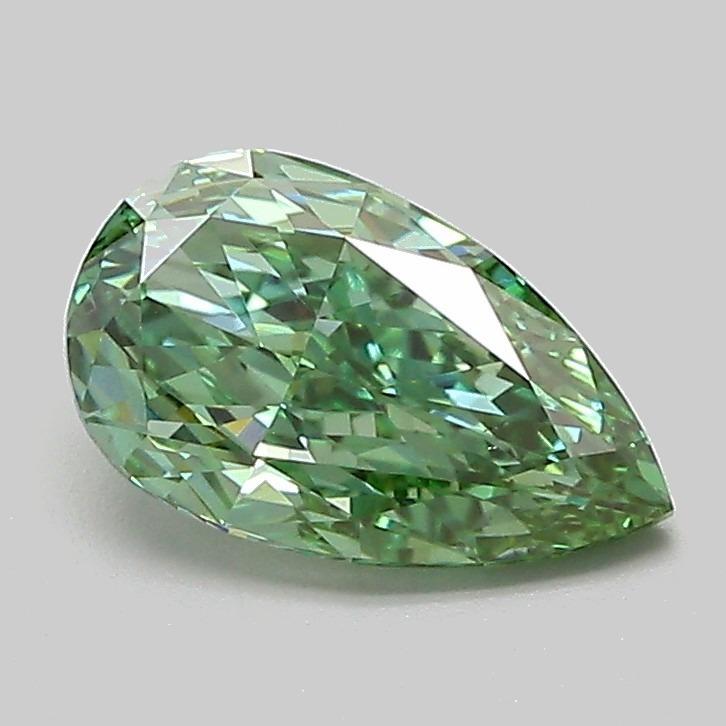 1.13 Ct. Fancy Vivid Green Pear Lab Grown Diamond