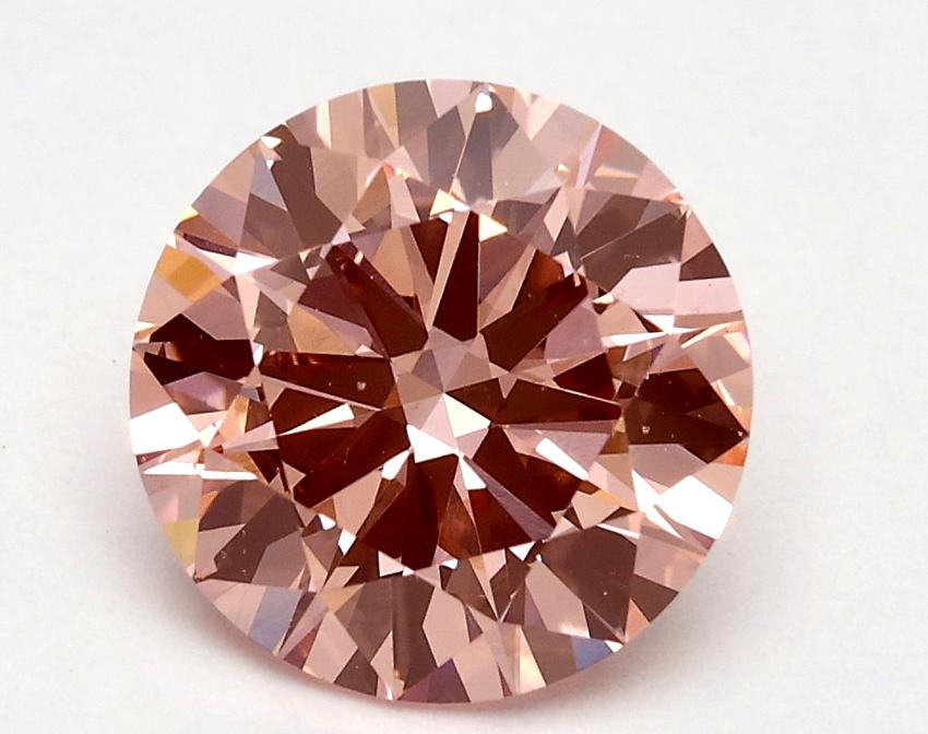 1.71 Ct. Fancy Vivid Pink Round Lab Grown Diamond