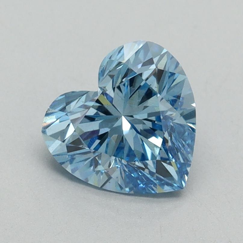 1.13 Ct. Fancy Vivid Blue Heart Lab Grown Diamond