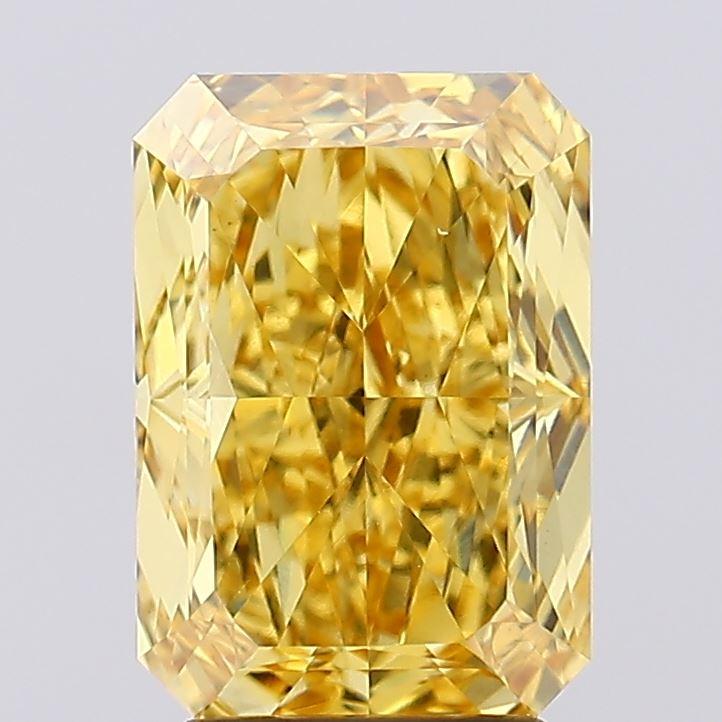 3.50 Ct. Fancy Vivid Yellow Radiant Lab Grown Diamond