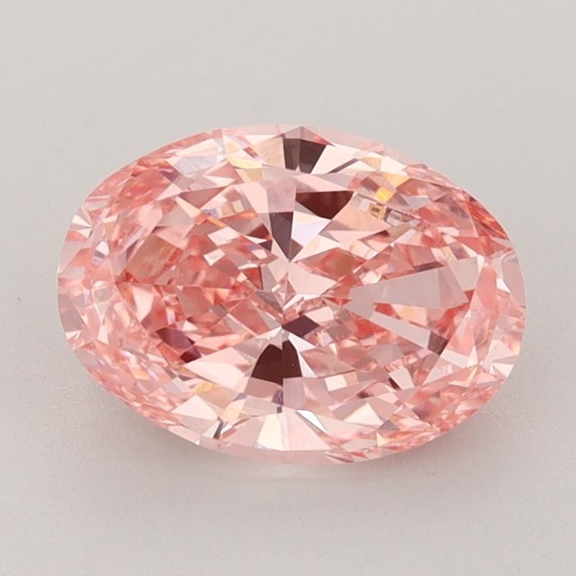 1.79 Ct. Fancy Vivid Pink Oval Lab Grown Diamond