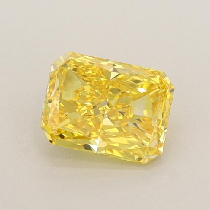 0.53 Ct. Fancy Vivid  Yellow Radiant Lab Grown Diamond