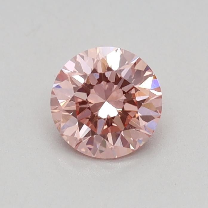 0.34 Ct. Fancy Vivid Pink Round Lab Grown Diamond