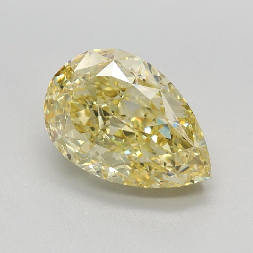 2.64 Ct. Fancy Intense Yellow Pear Lab Grown Diamond