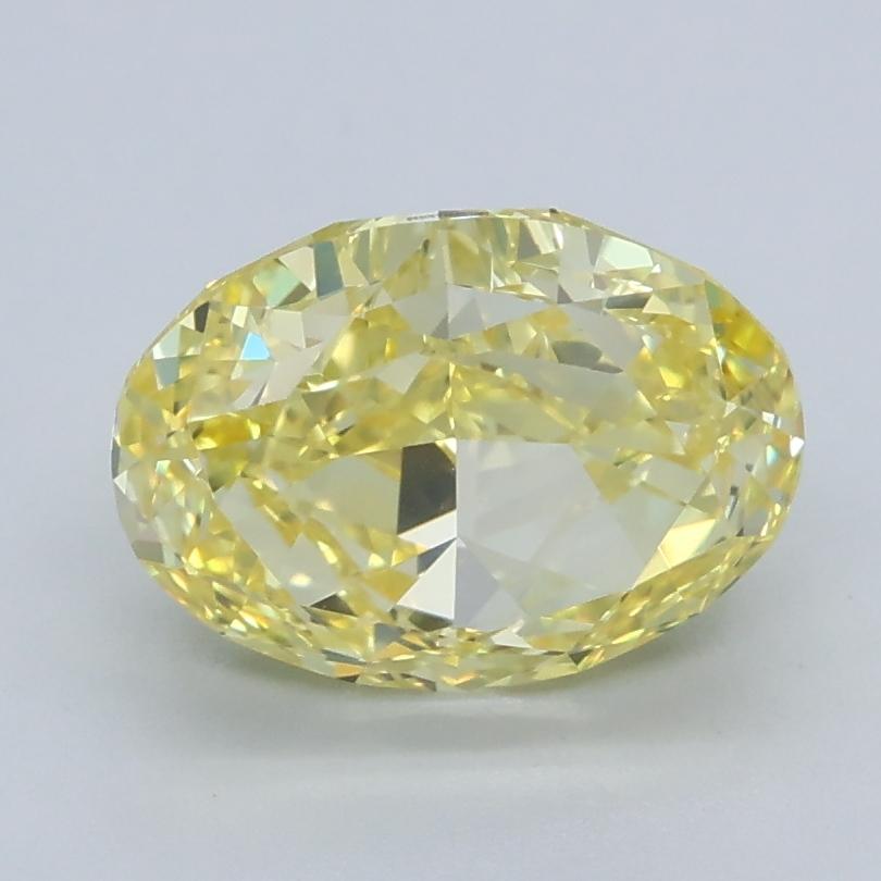 1.55 Ct. Fancy Intense Yellow Oval Lab Grown Diamond
