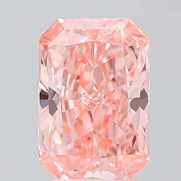 2.32 Ct. Fancy Vivid Pink Radiant Lab Grown Diamond