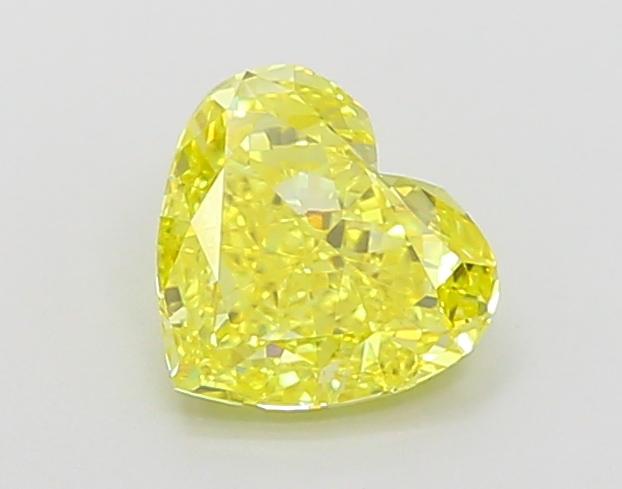 1.28 Ct. Fancy Vivid  Yellow Heart Lab Grown Diamond